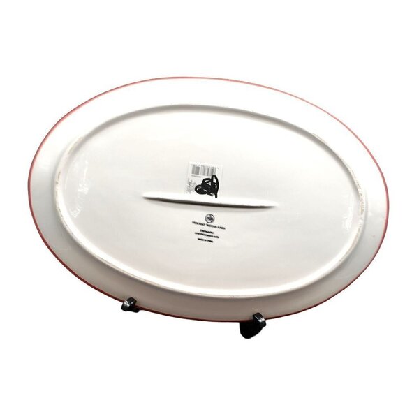 NEW Christmas Serving Platter Plate White Truck Christmas Tree Winter Wonder NWT - Picture 3 of 4